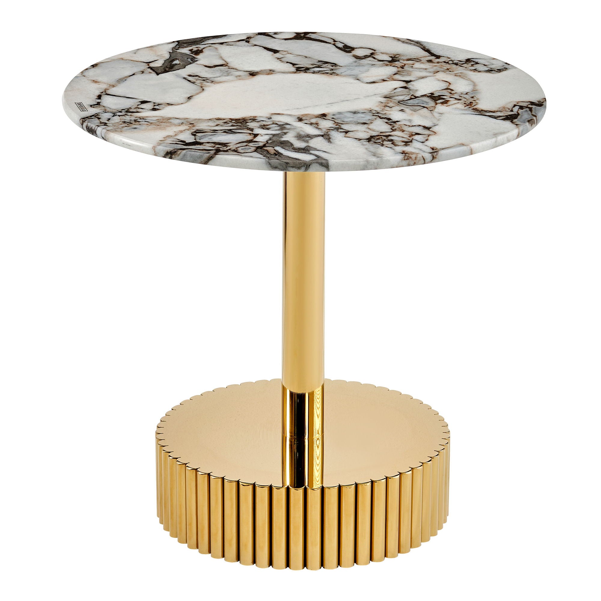 End Table For Living Rooms - Gold / White