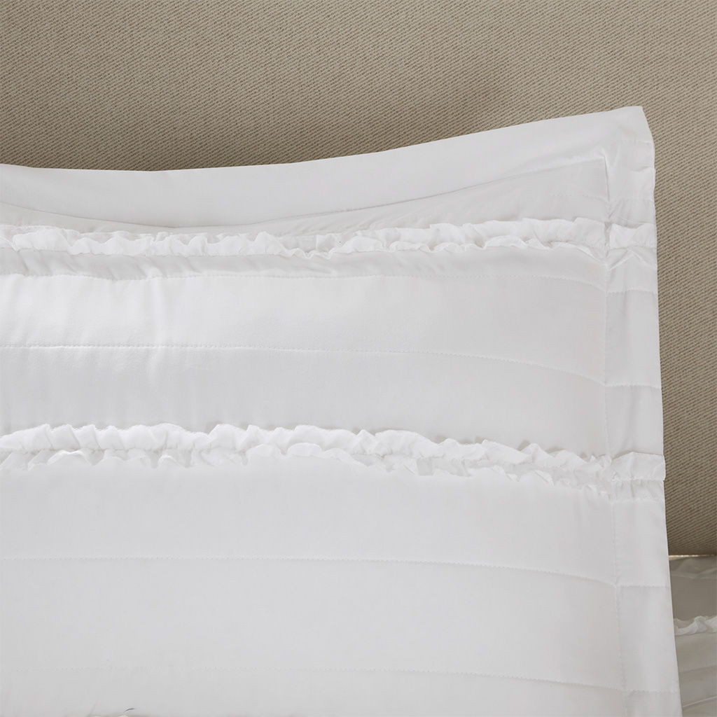 Celeste - King 4 Piece 2 in 1 Duvet Set - White