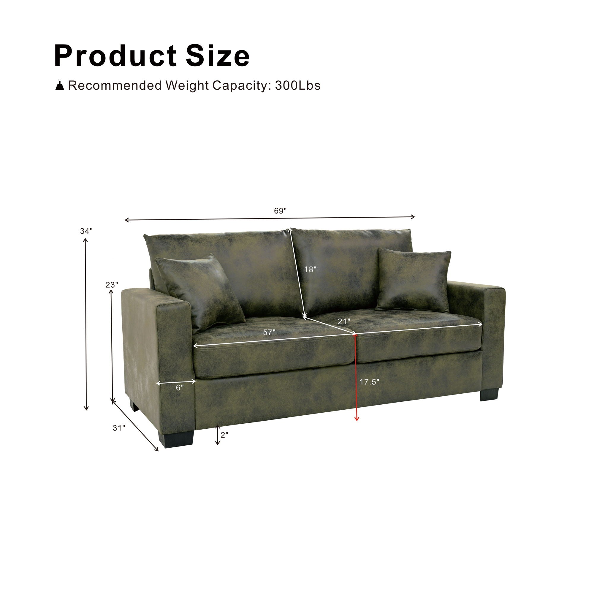2 Seater Sofa For Living Room