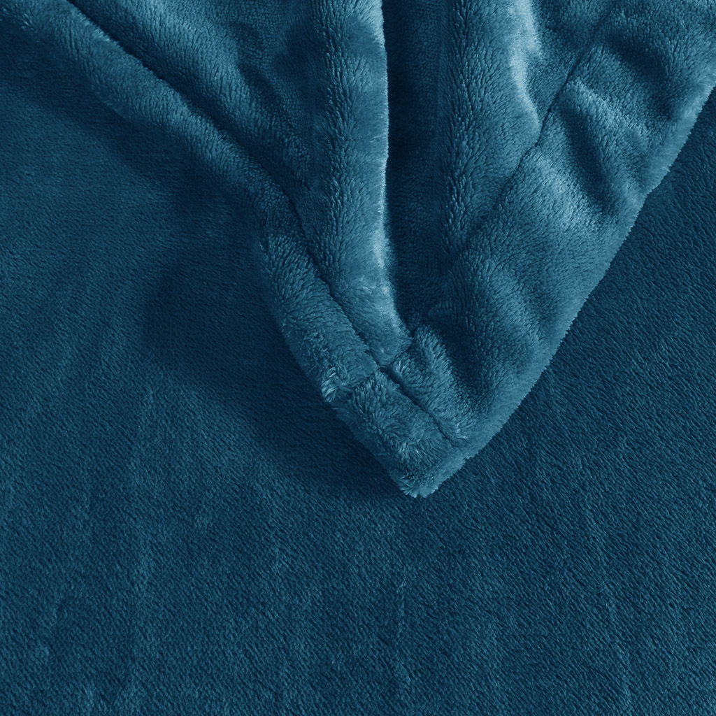 Heated Plush - Twin Blanket - Teal