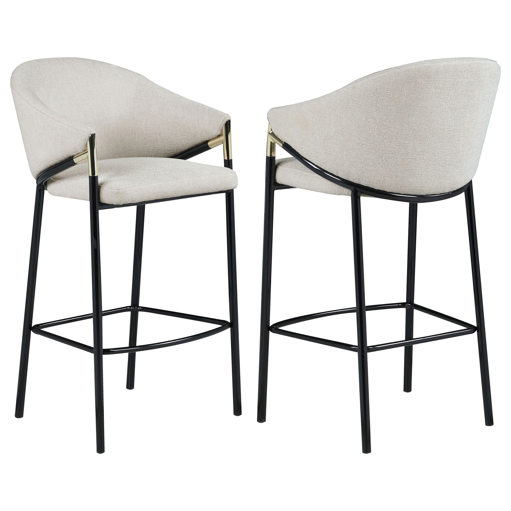 Sloped Arm Bar Stools (Set of 2)