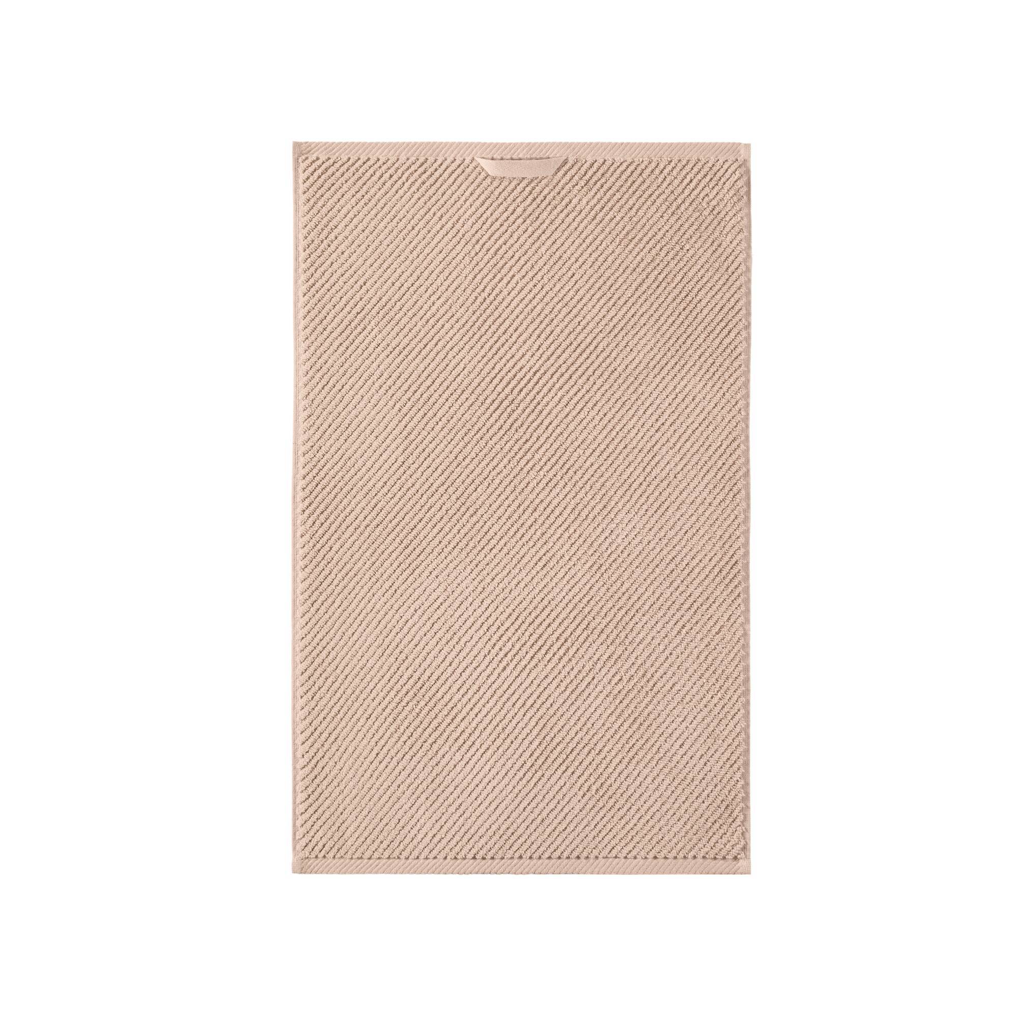 Diagonal Ribbed - 4 Piece Hand Towels Set - Beige