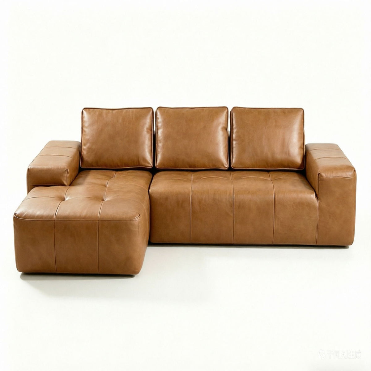 Boneless Modular Sofa For Living Room (Left) - Brown