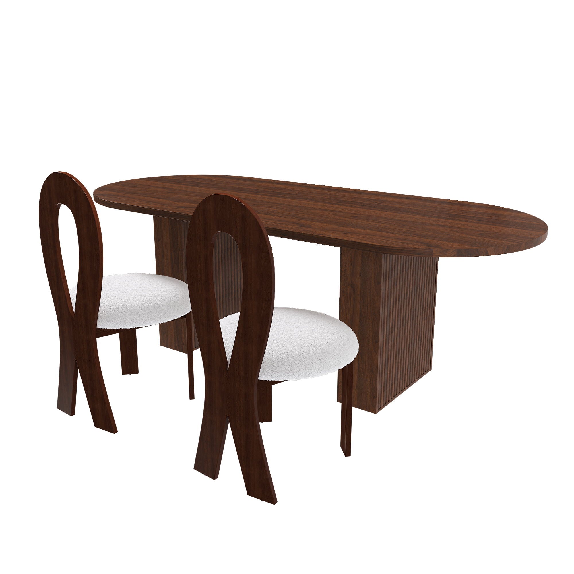 Modern Oval Dining Table With Chairs