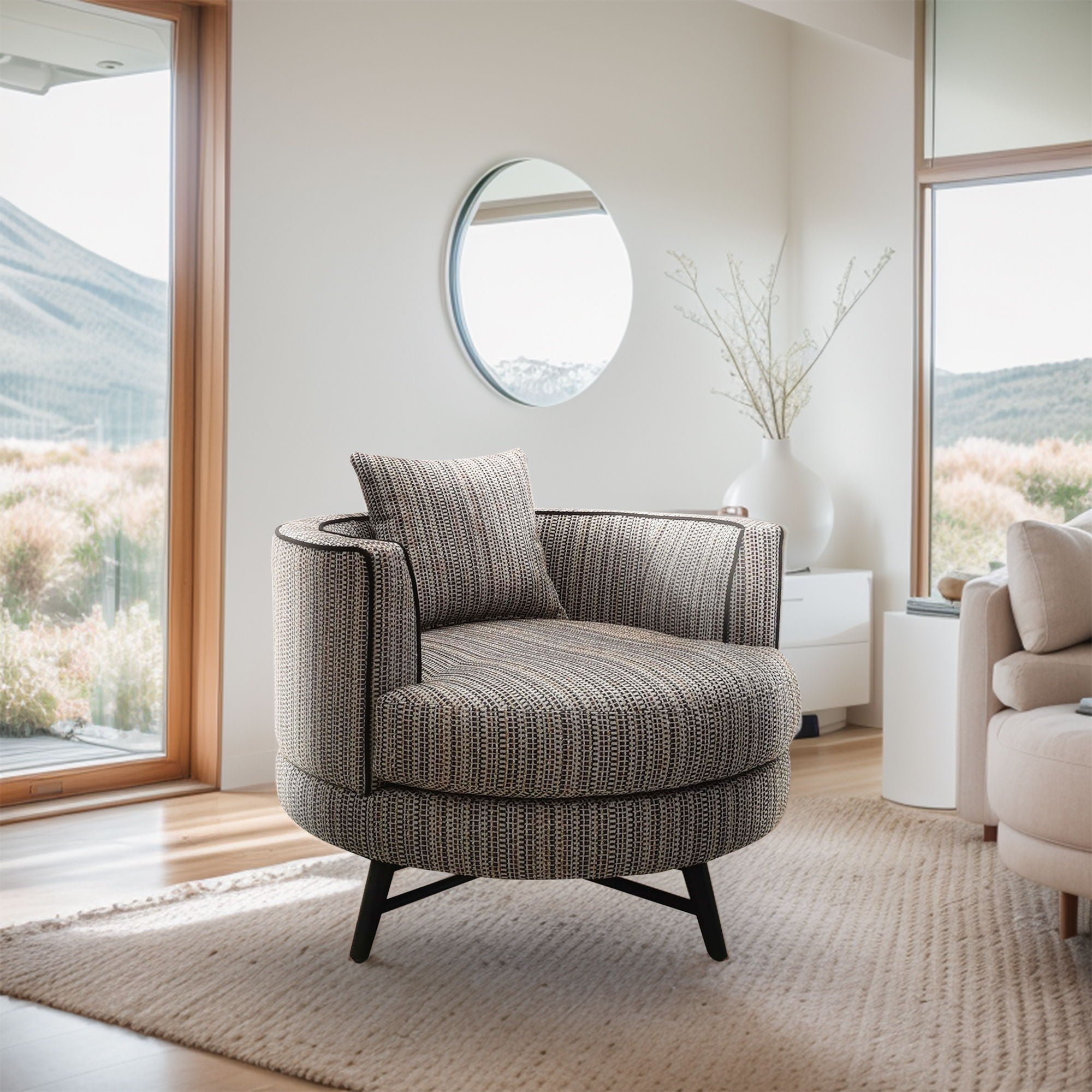 Harper - Swivel Chair - Stripe / Multi