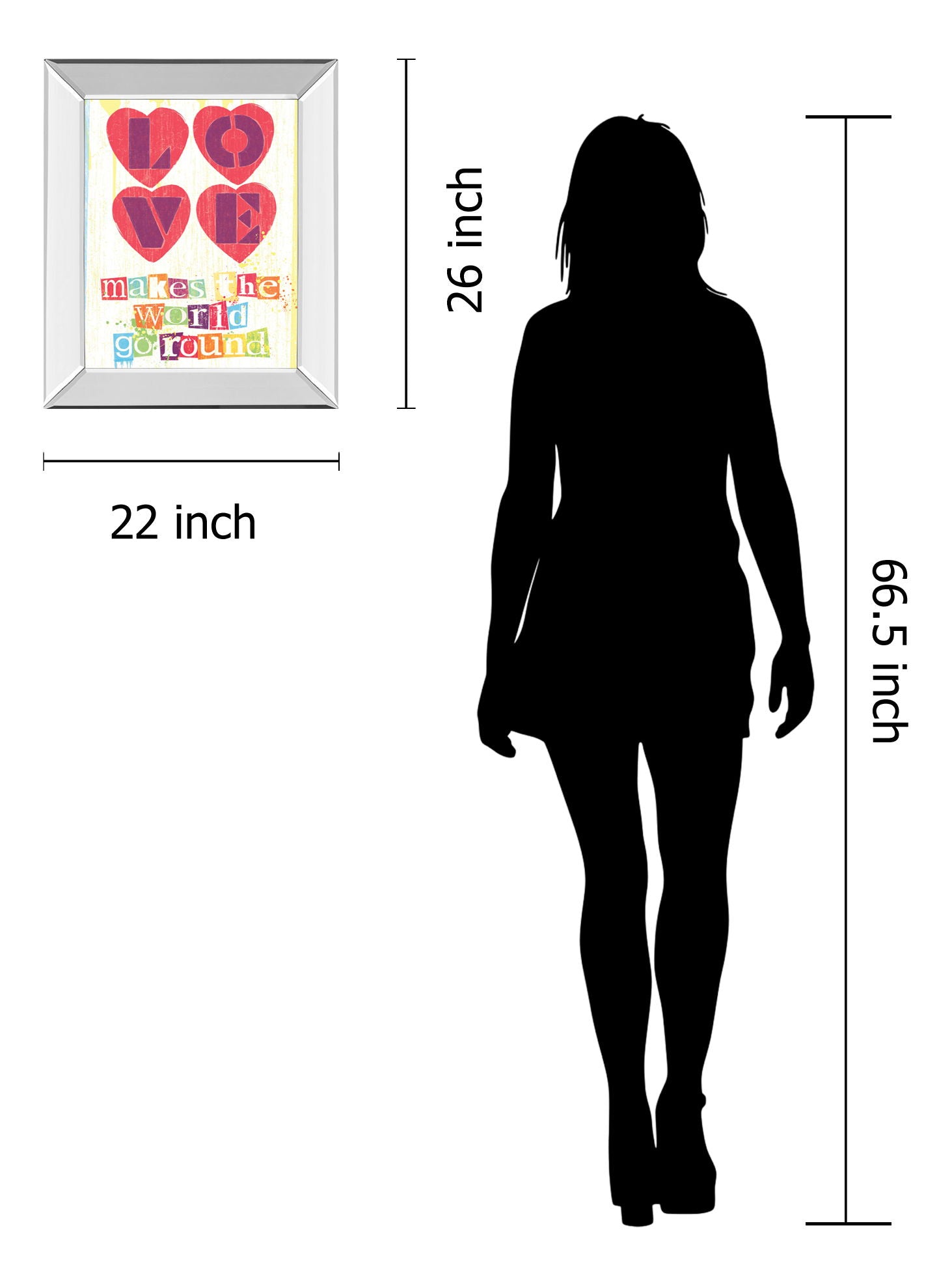 Must Be Love I By Tom Frazier - Mirror Framed Print Wall Art - Purple