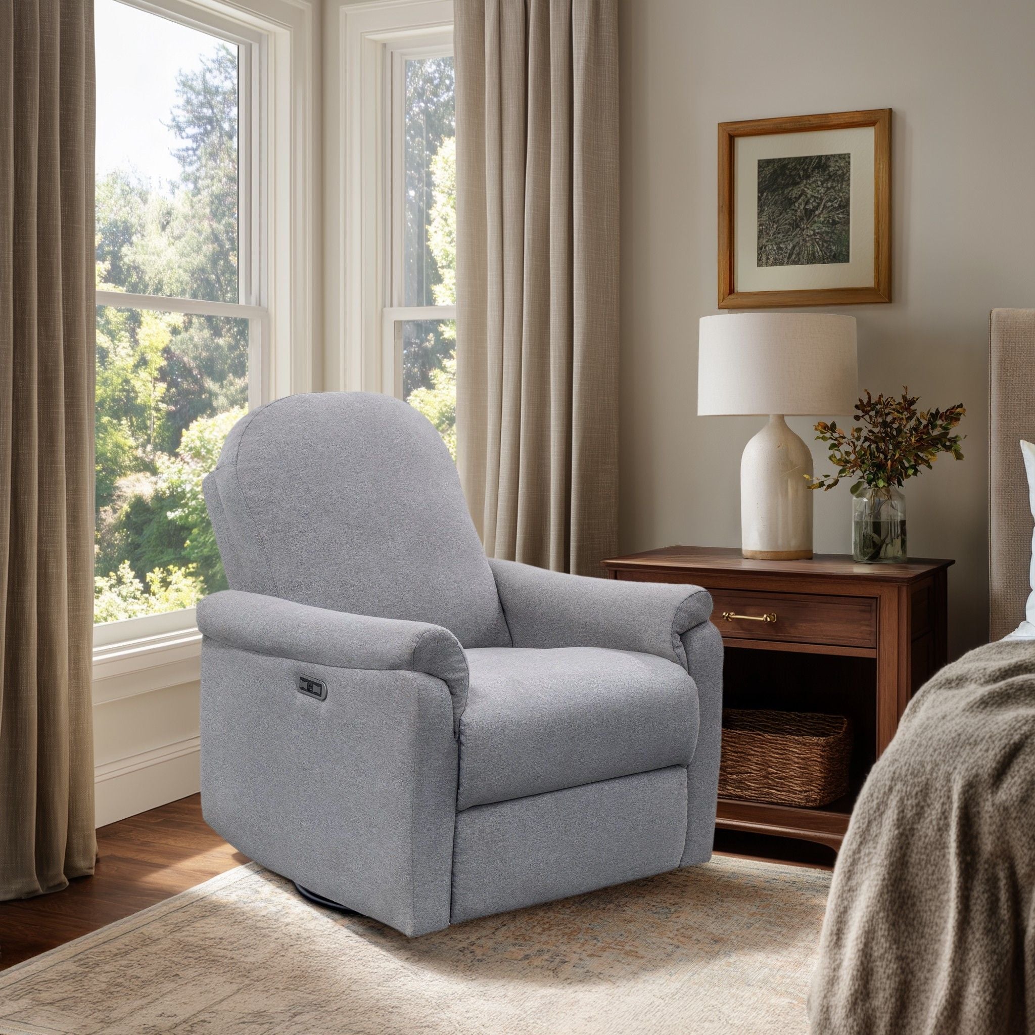 Elio - Power Recliner - Light Gray