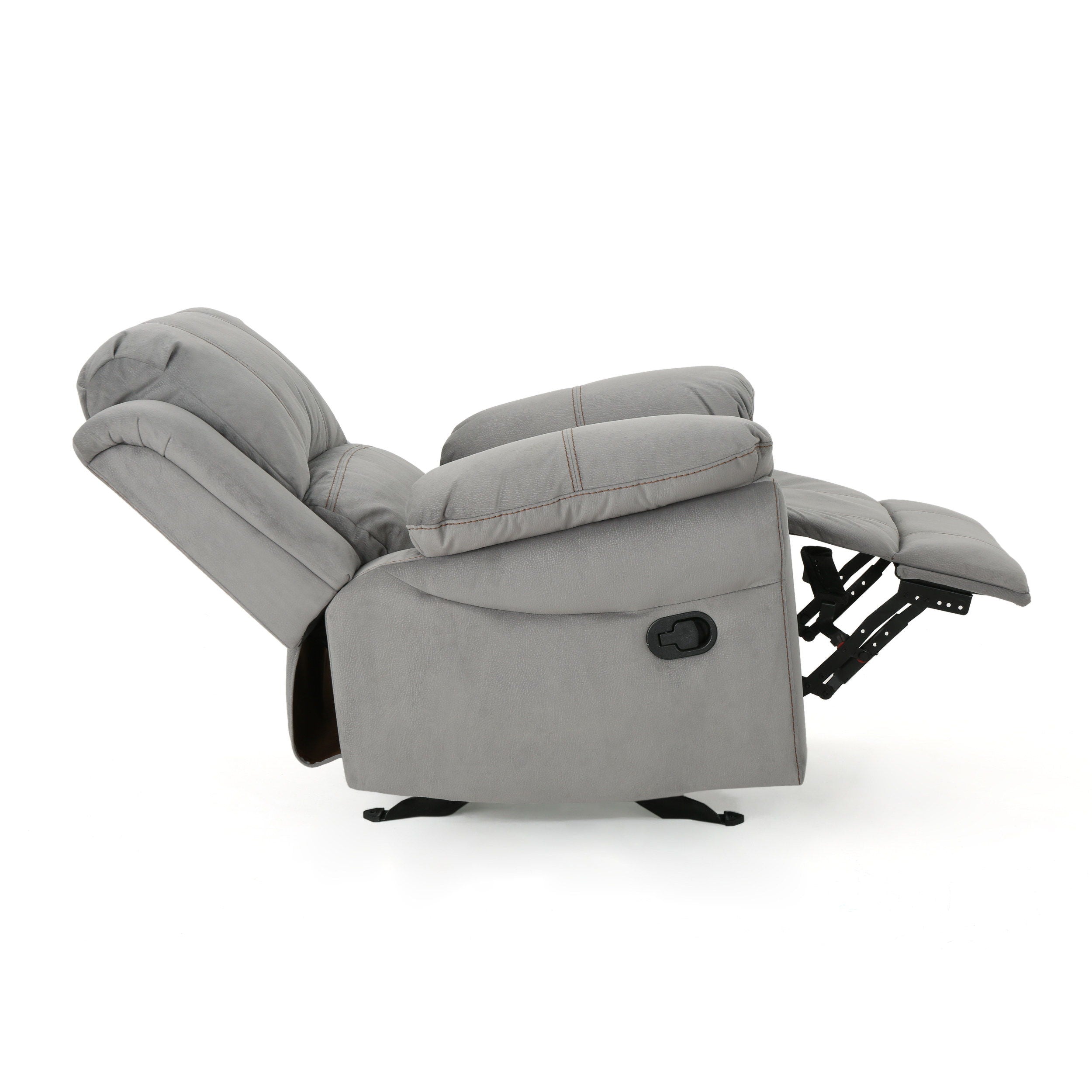 Wide Manual Glider Standard Recliner - Gray