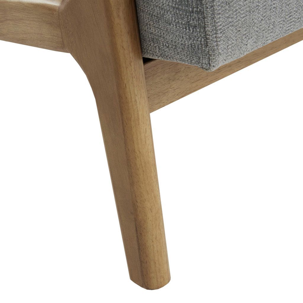 Novak - Mid-Century Modern Accent Armchair (Set of 2) - Gray