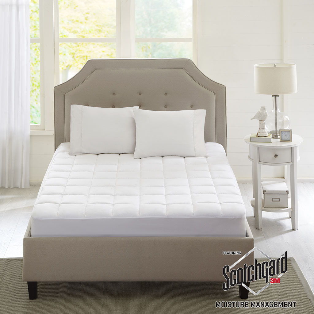 Highline - King 3M Scotchguard Mattress Pad - White
