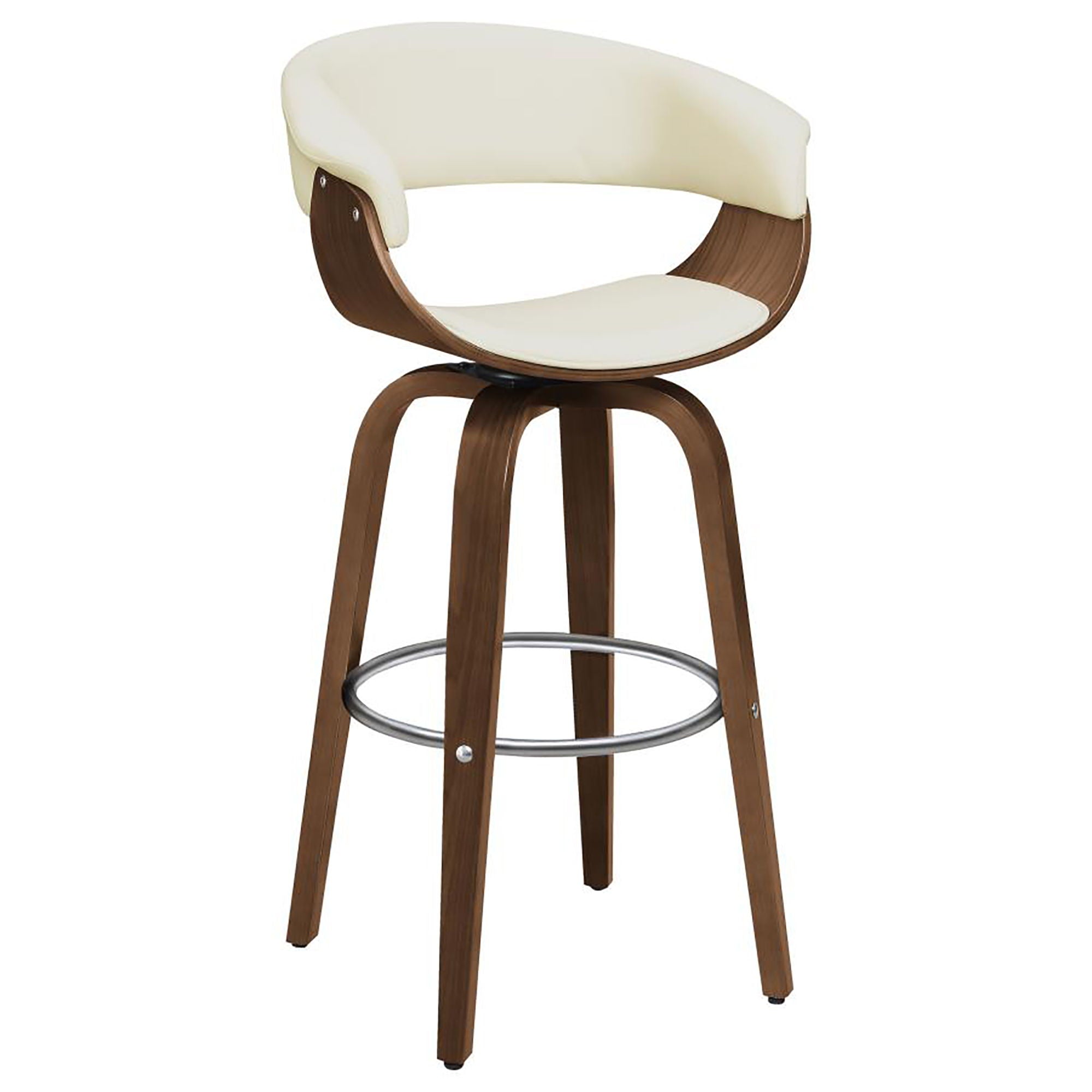 Swivel Bar Stool Elegant Design With Upholstery
