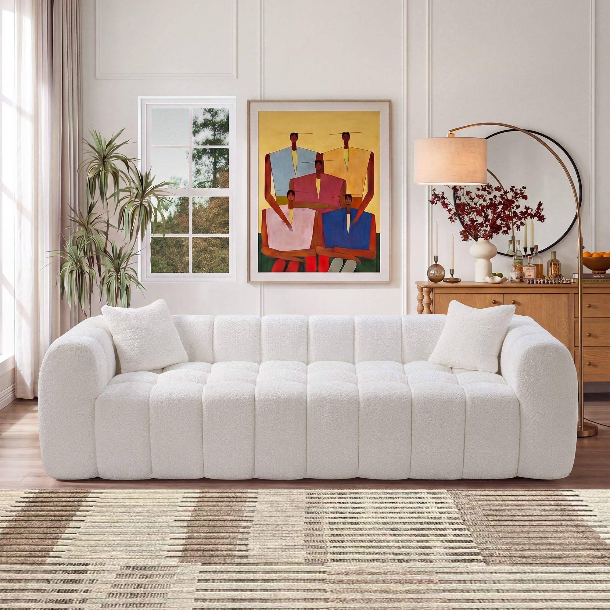 Marshmallow Cloud Compressed Sofa Oversized With 2 Cushions