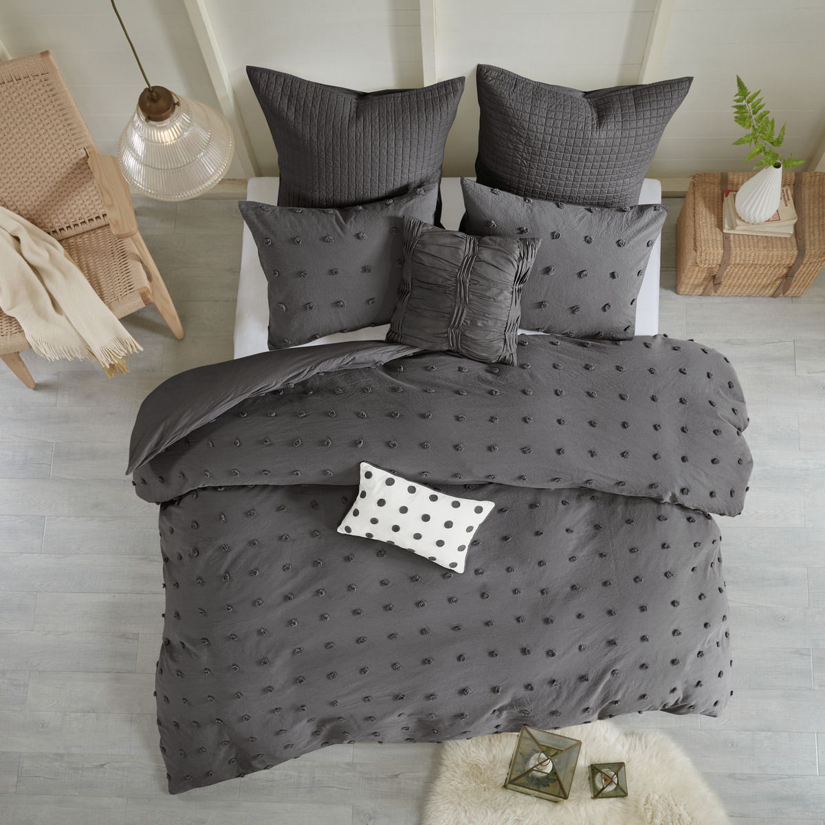 Brooklyn - Duvet Cover Set - Charcoal