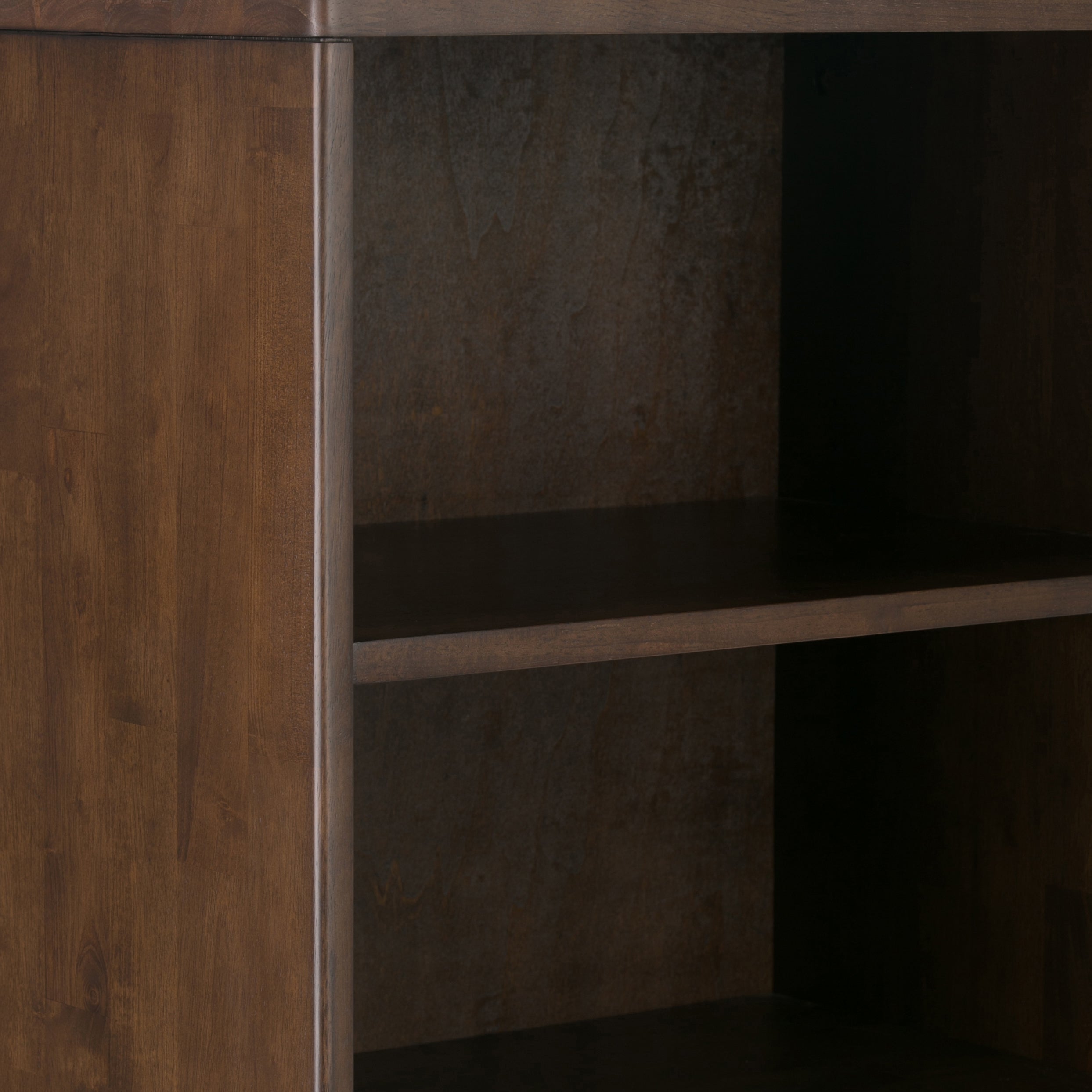 Harper - Bookcase with Storage - Walnut Brown