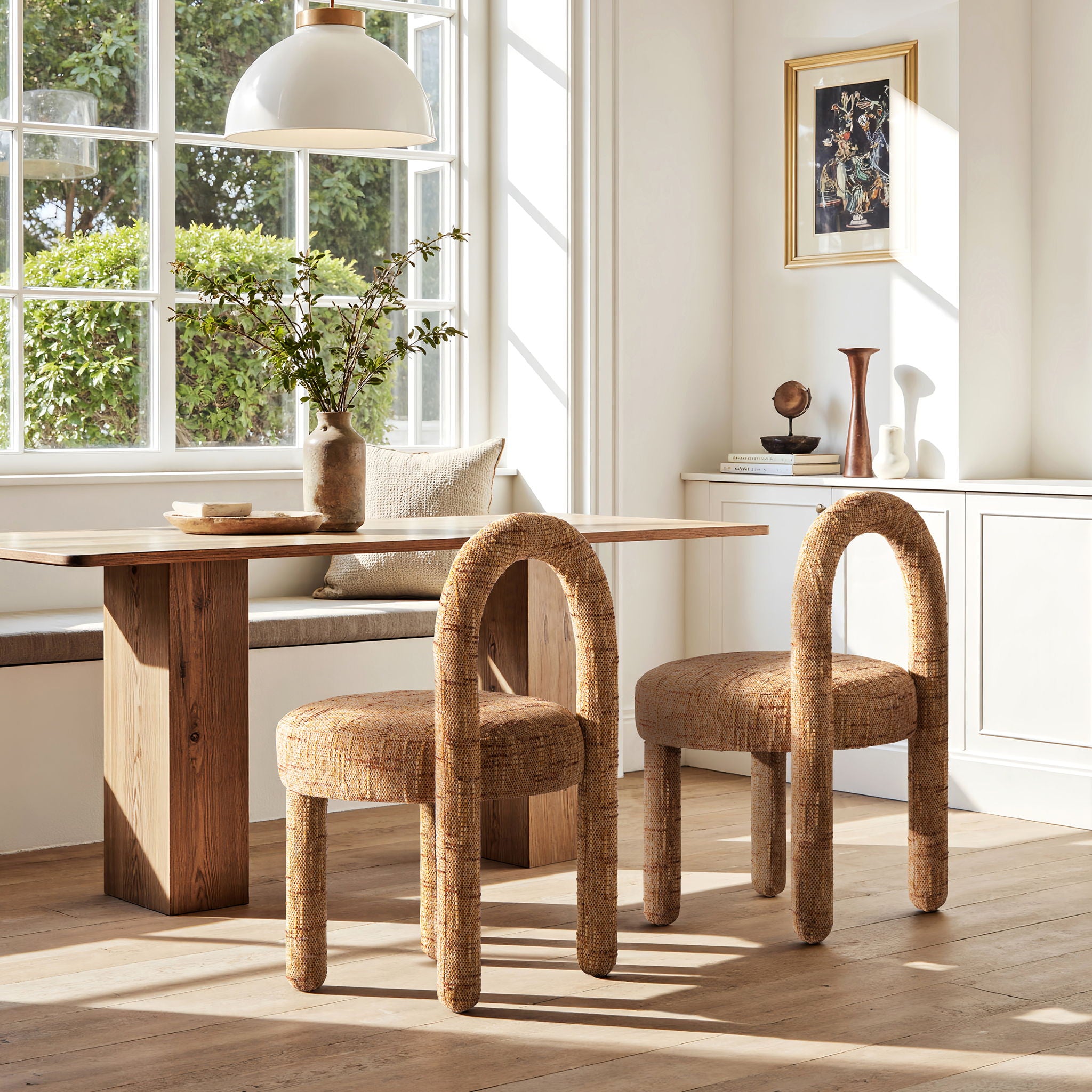Penny - Round Arched Fully Upholstered Dining Side Chair (Set of 2)