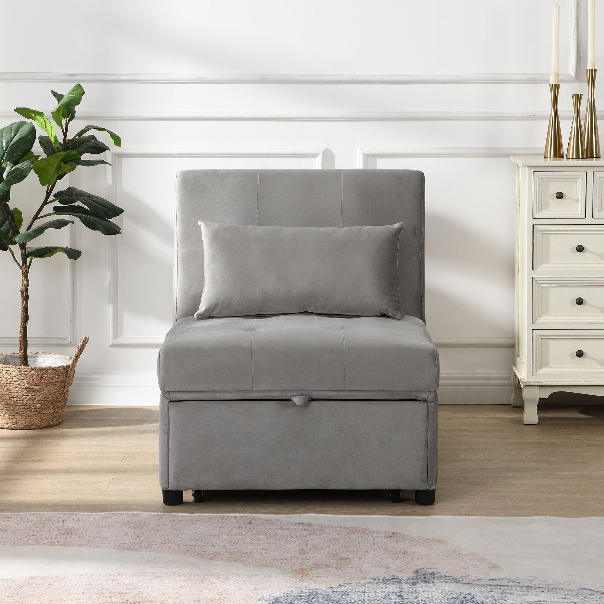 Versatile Folding Ottoman Sofa Bed Multifunctional Space Saver