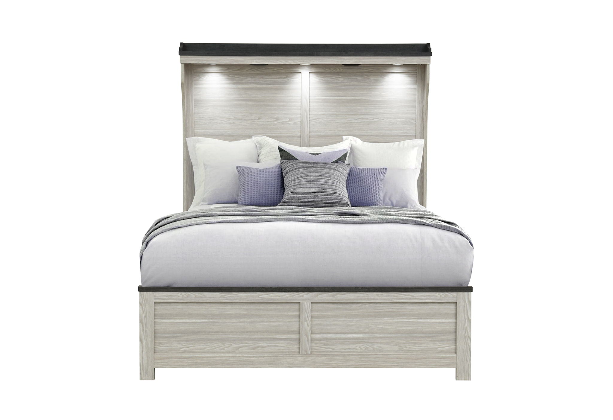 Ashley - Queen Bed King Bed Siderails - Brown