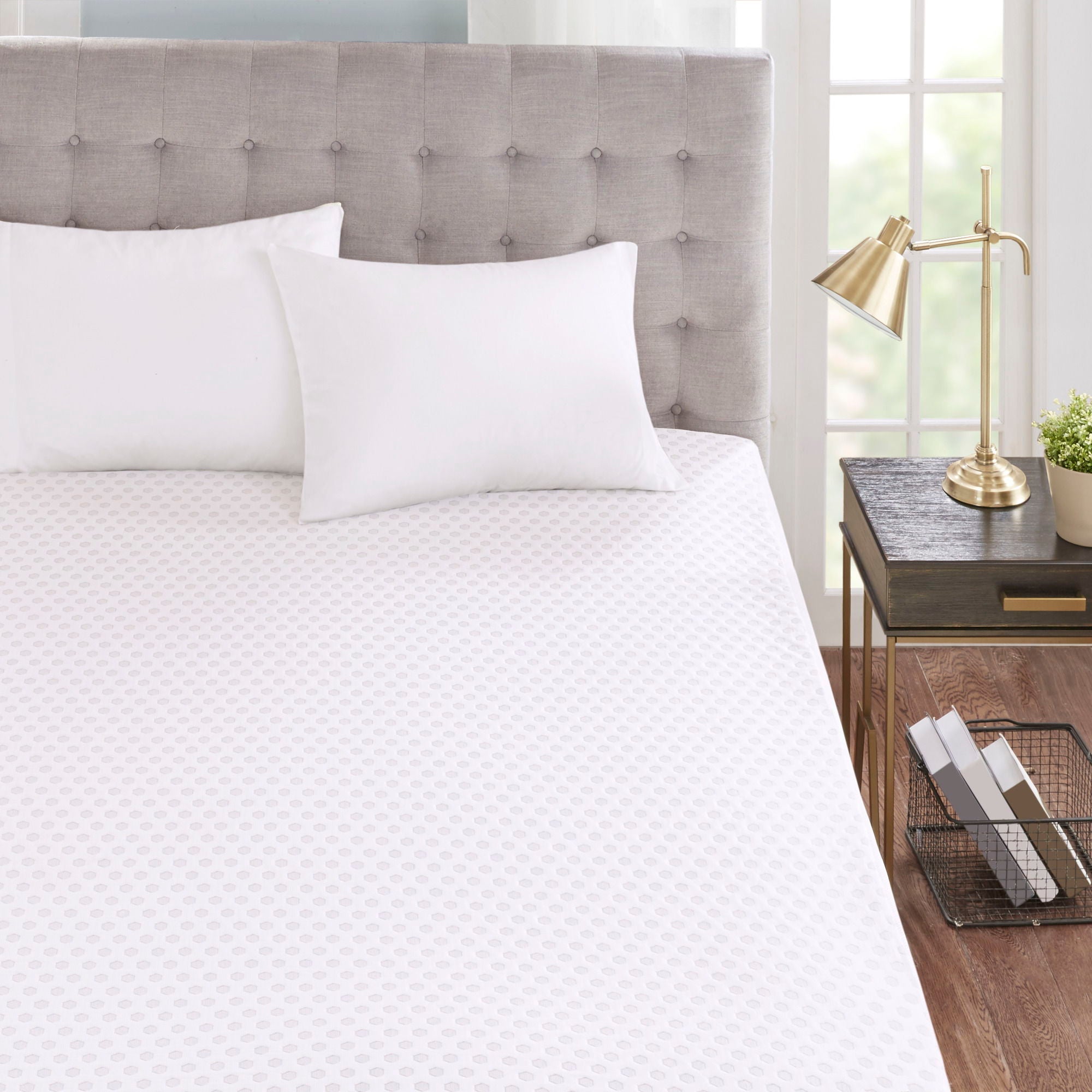 Gel Memory Foam With Cooling Cover Hypoallergenic Mattress Topper - Full