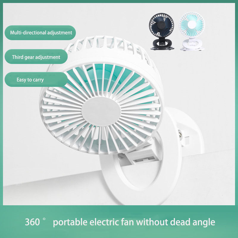 The New Clip Fan Mini Desktop USB Small Fan Dormitory Charging Car Home Gift Fan
