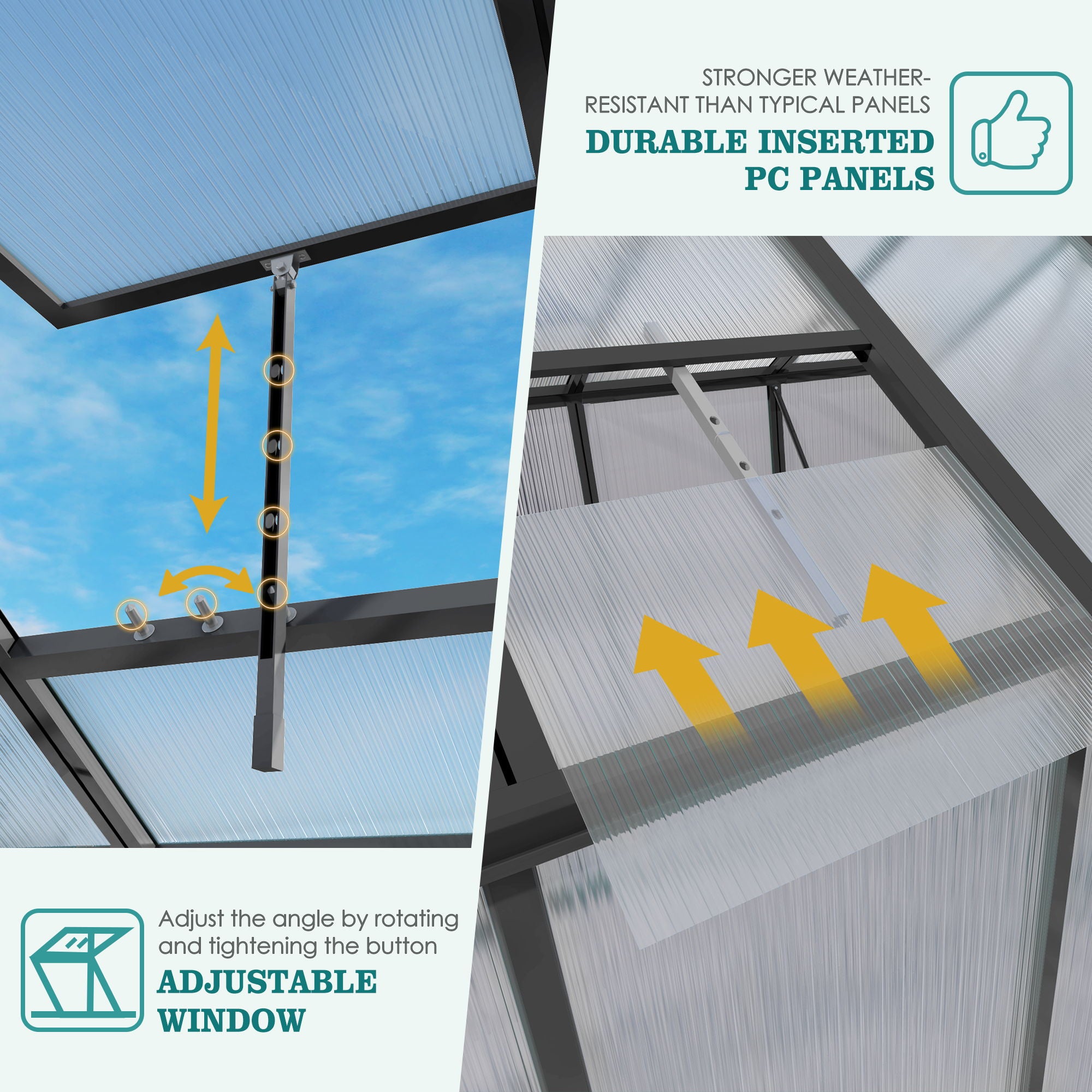 Gain Height Windproof house With Raised Base