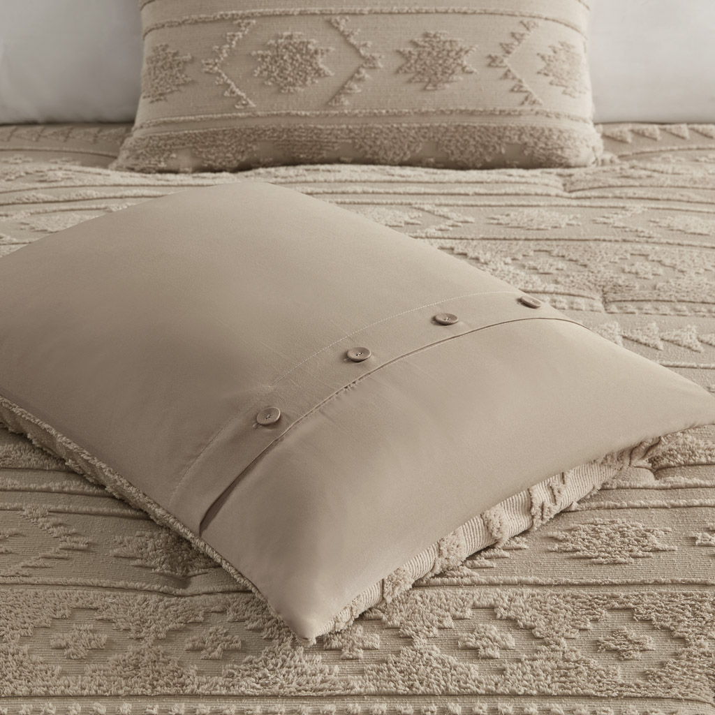 Breckenridge - Chenille Queen Comforter Set - Tan