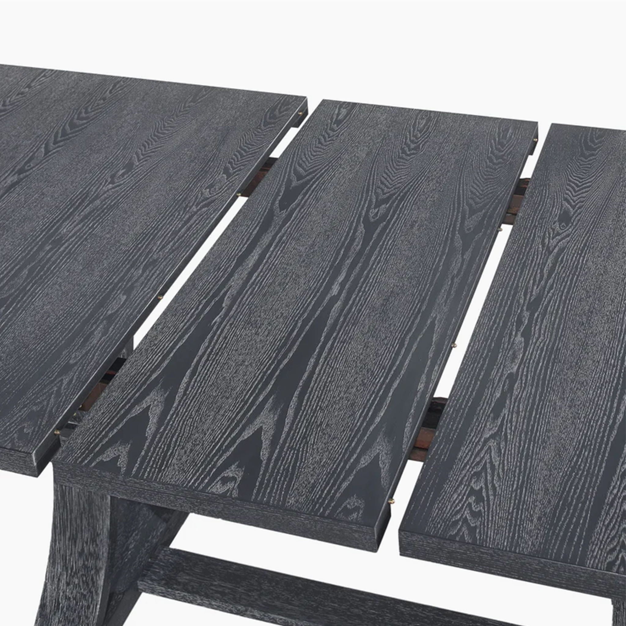 Devingo - Extendable Dining Table Rustic Style - Gray