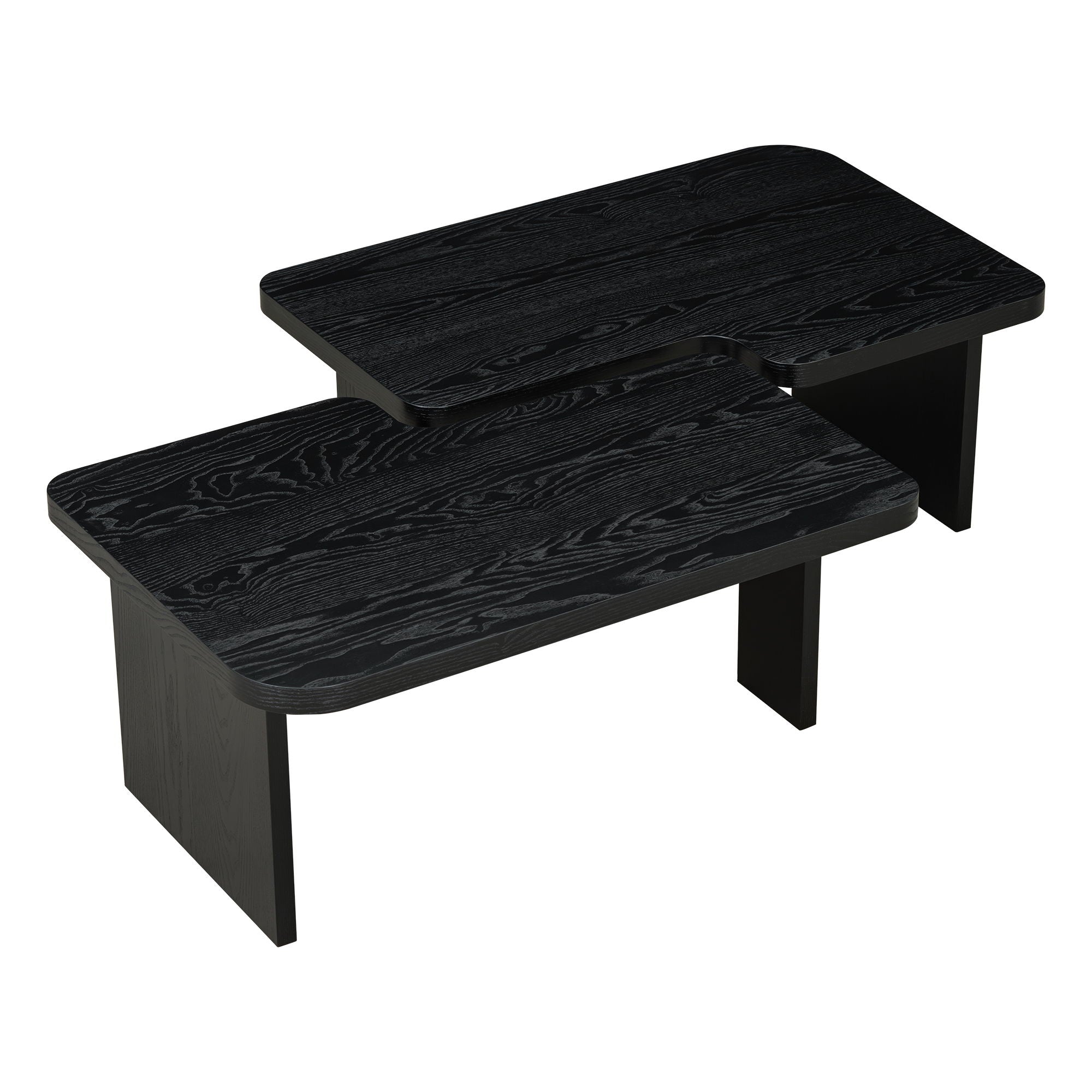 Modern Minimalist Coffee Table Set With Splicing Design