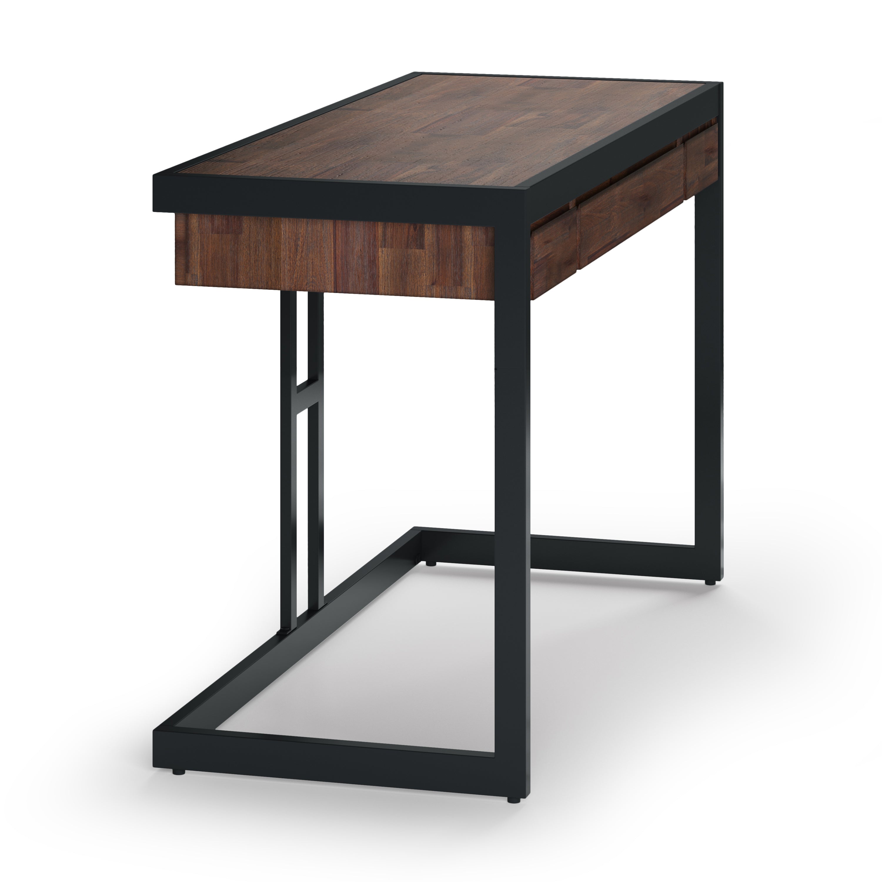 Erina - Small Desk - Distressed Charcoal Brown