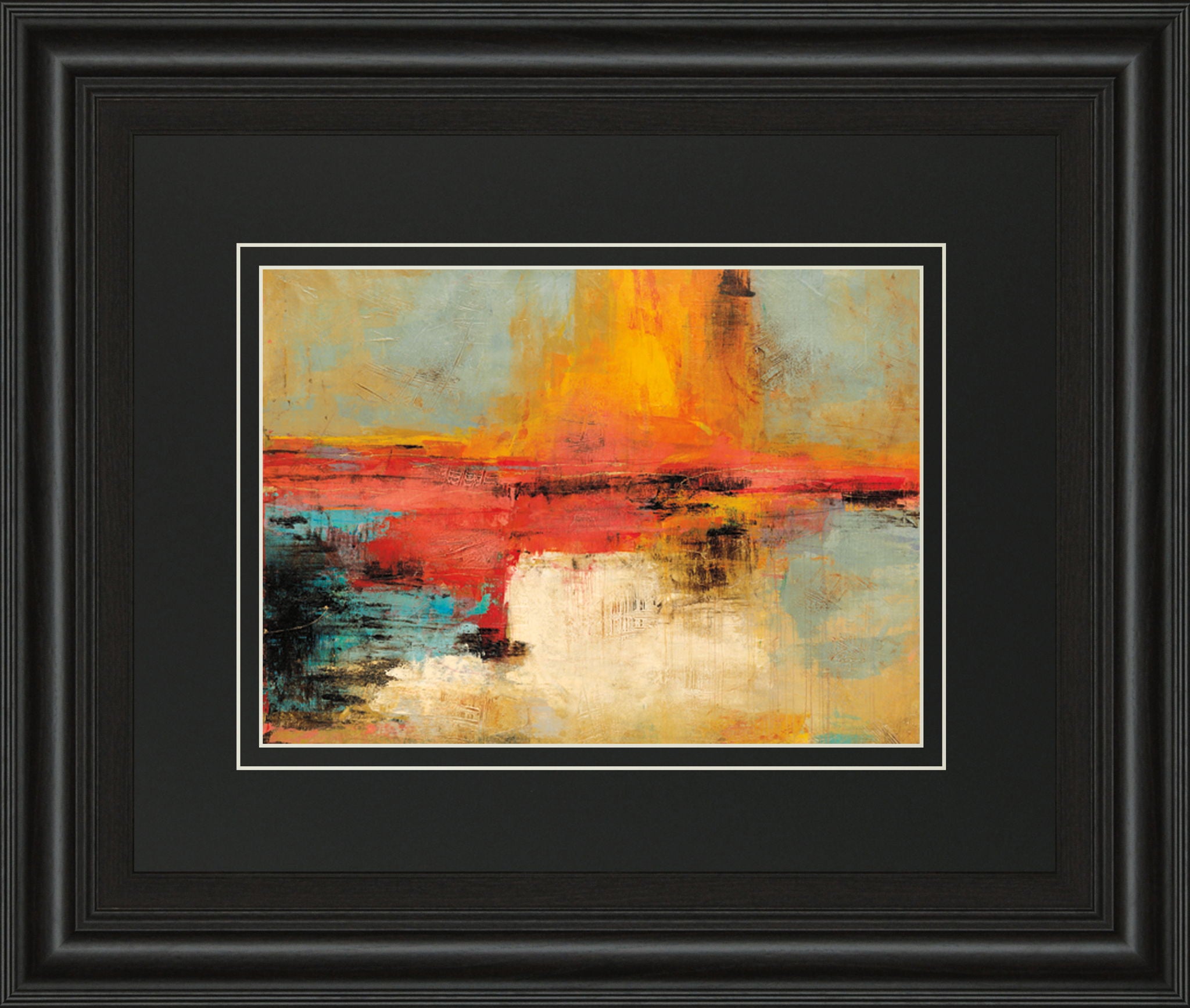 Acertijo By Santos Villareal - Framed Print Wall Art - Orange