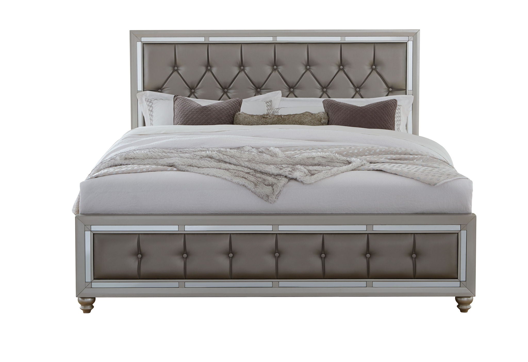 Riley - Queen / King Bed Side Rails - Silver