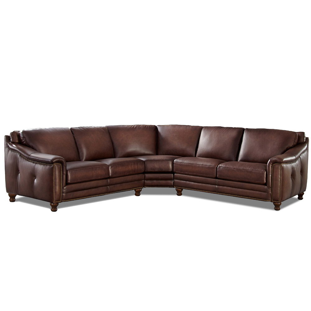 Belfast - Sectional Leather - Brown