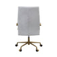 ACME Duralo Office Chair in Vintage White Top Grain Leather 93168