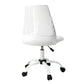 Armless Ergonomic Office and Home Chair with Supportive Cushioning, White