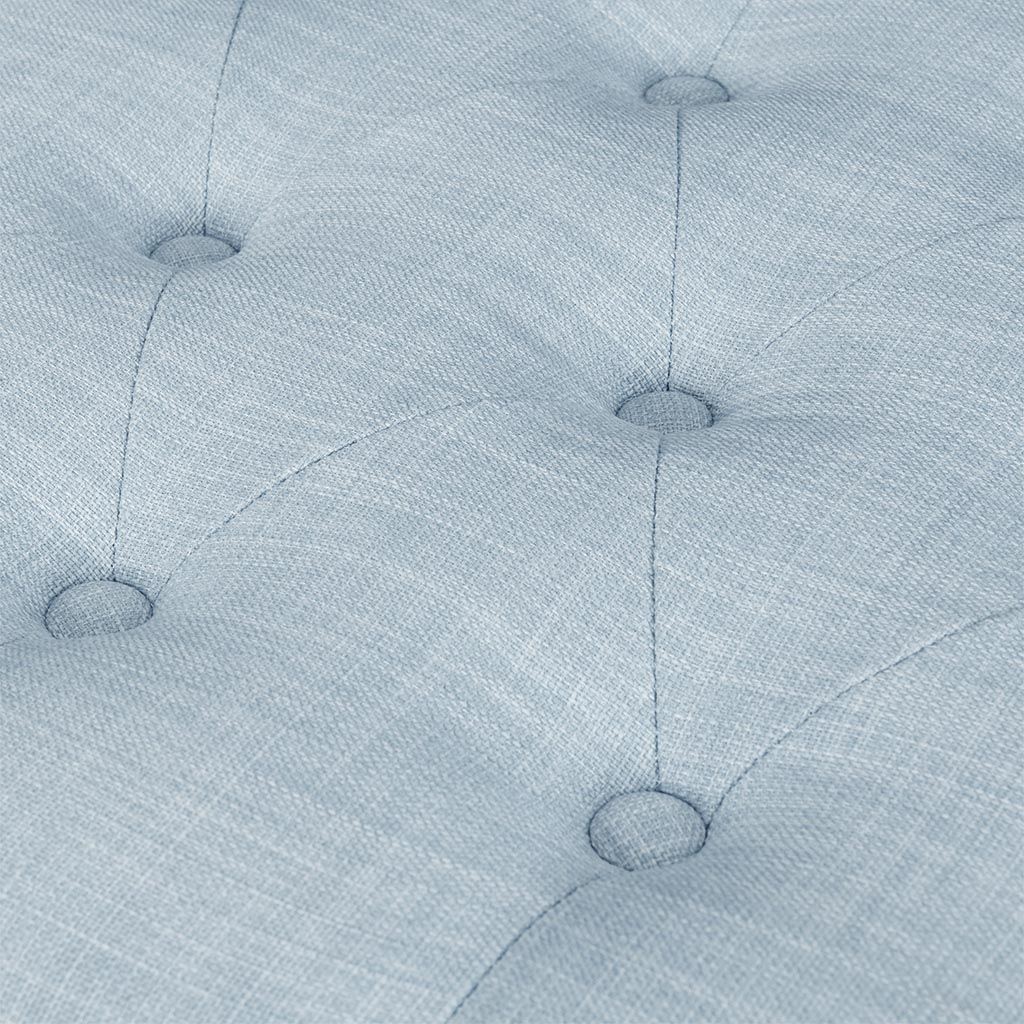 Shandra - Tufted Top Upholstered Storage Bench - Light Blue