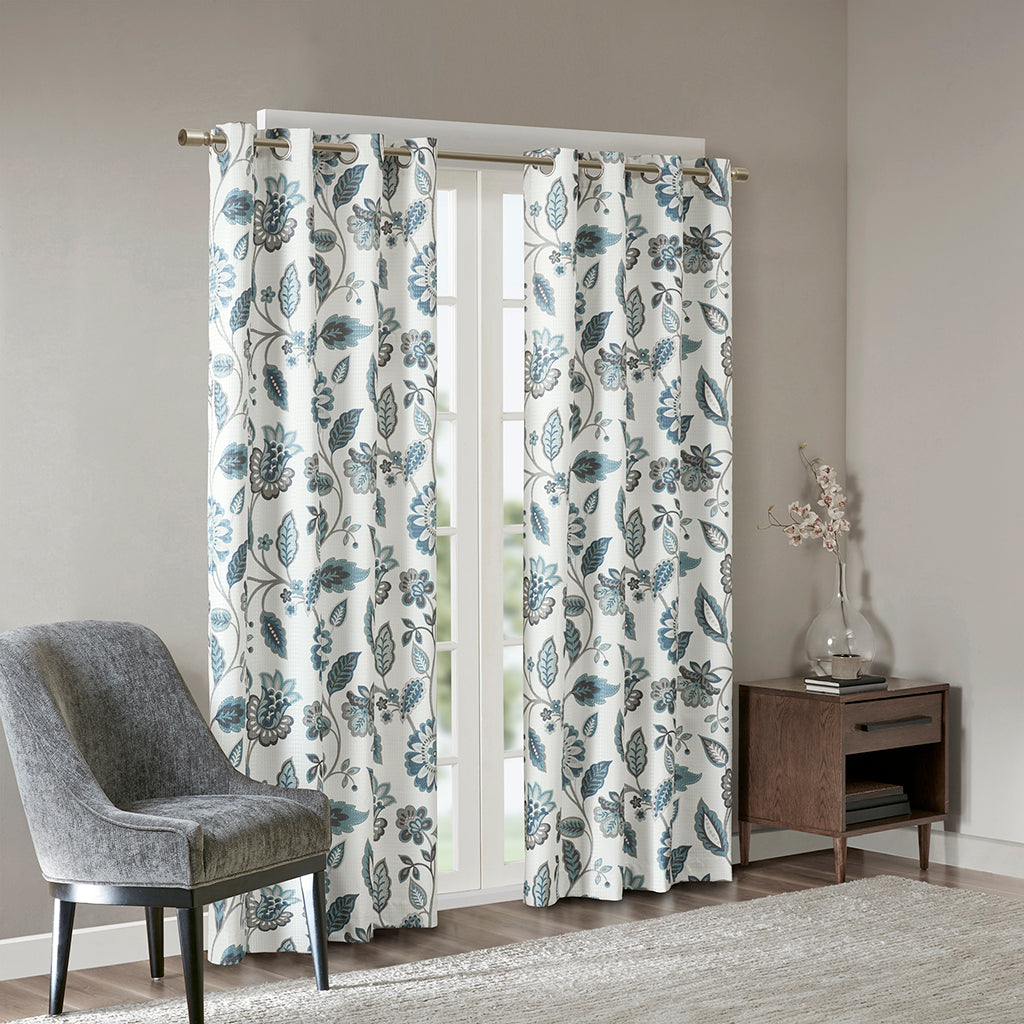 Jacquard Printed Room Darkening Curtain Panel