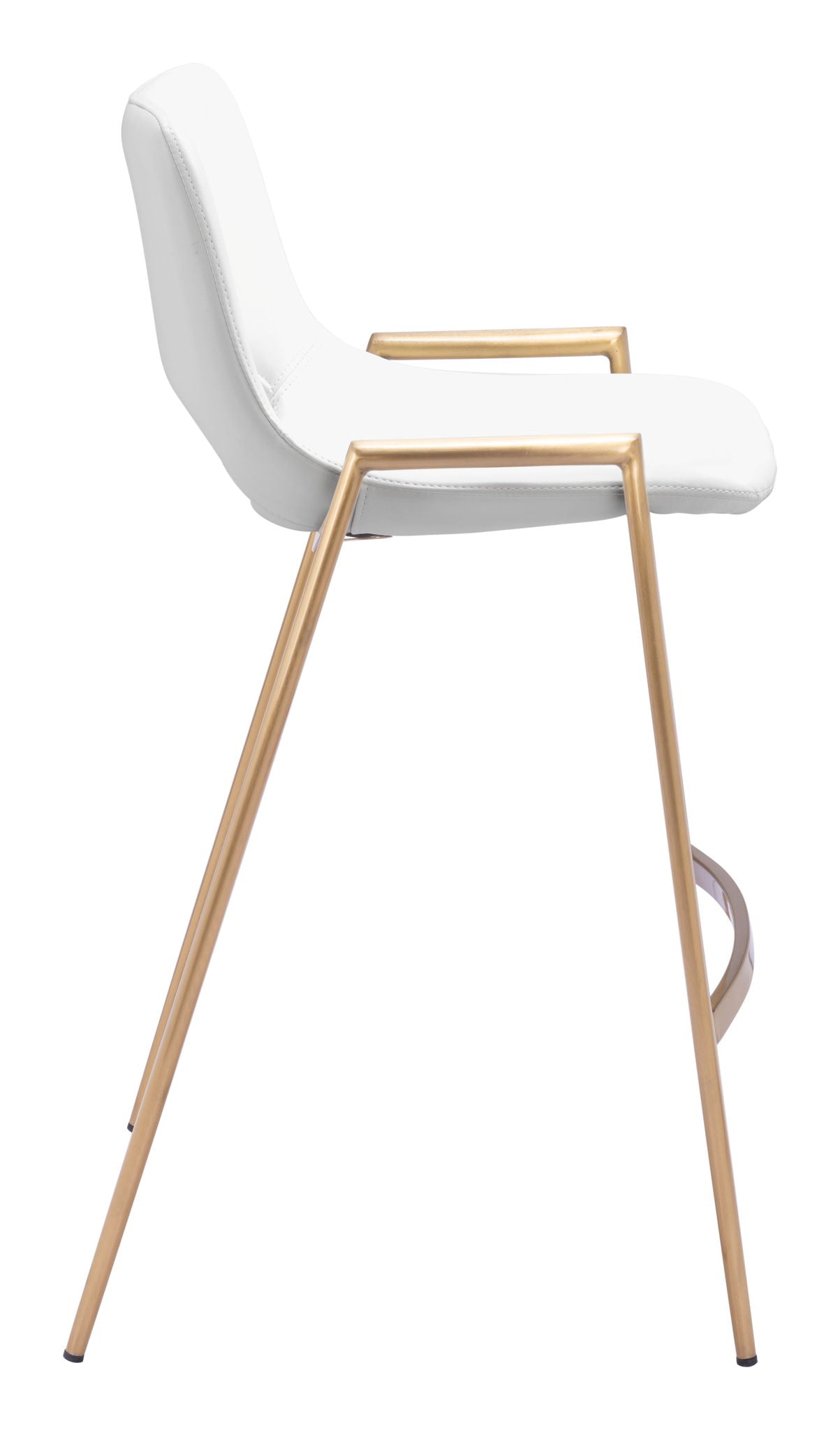 Desi - Counter Stool With Gold Legs (Set of 2)