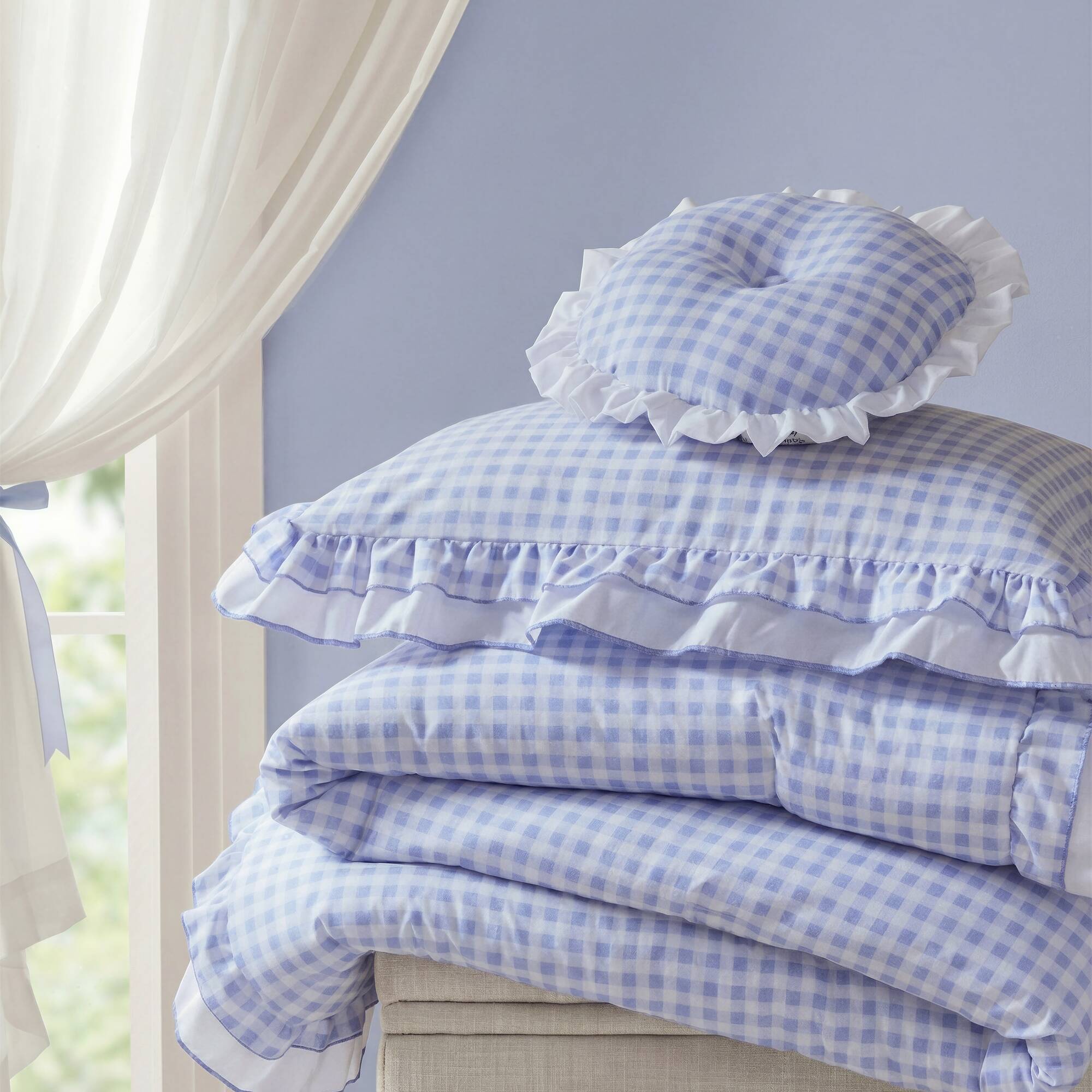 Rowena - Twin Comforter Set - Blue