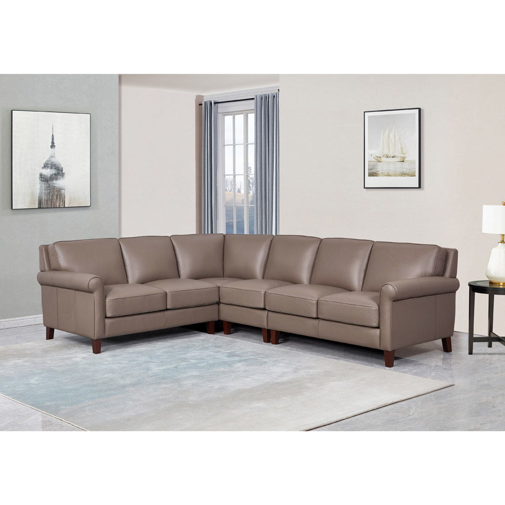 Laguna - Leather Sectional - Brown