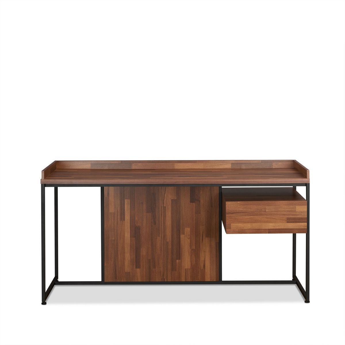 ACME Sara Desk in Walnut & Sandy Black 92445