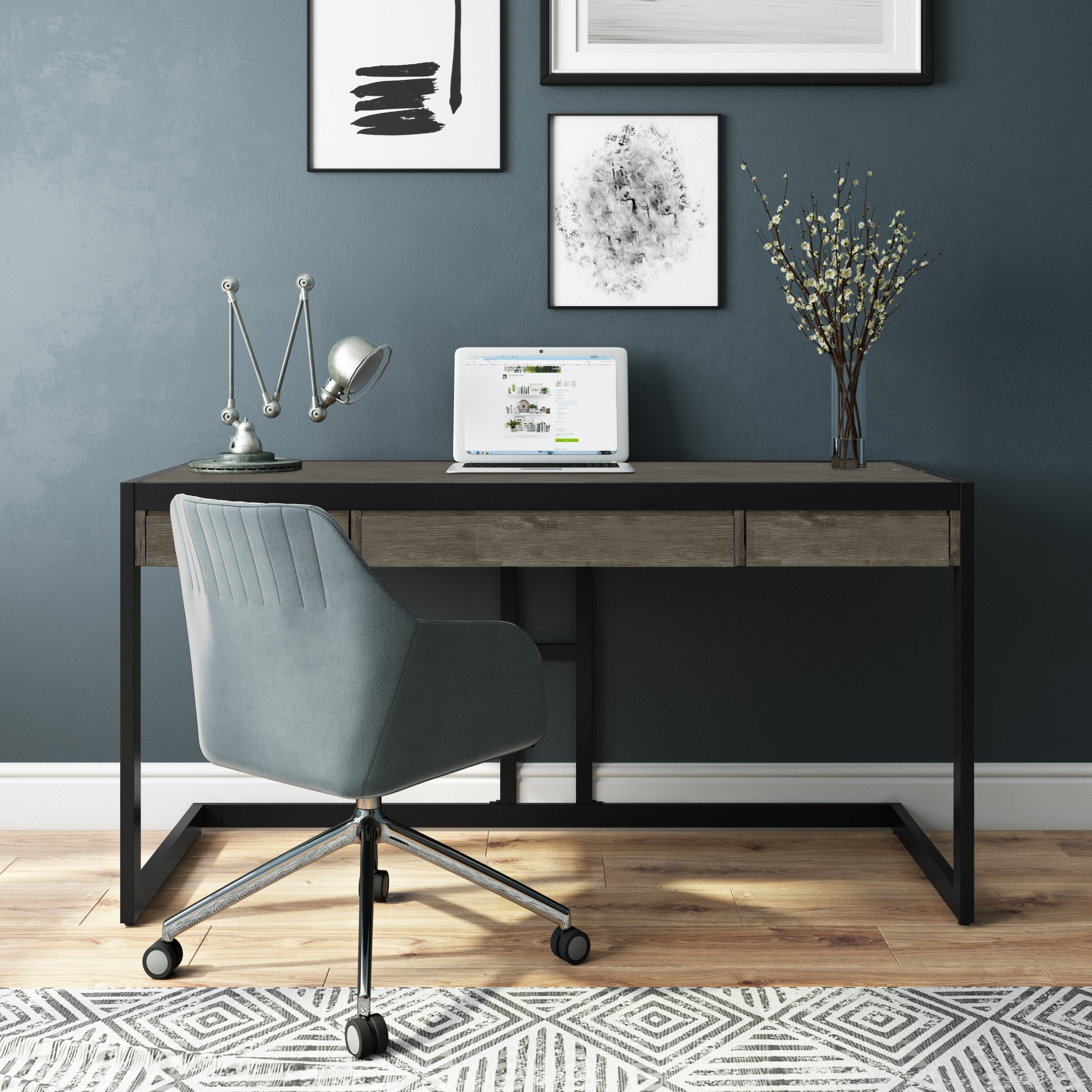 Erina - Desk - Farmhouse Grey