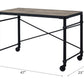 ACME Oklarth Writing Desk in Rustic Oak & Black Finish OF00103