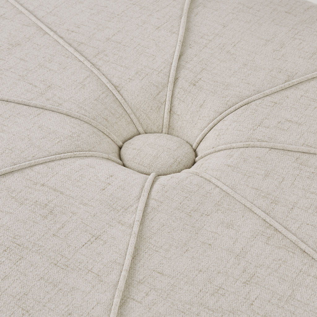Ferris - Oval Ottoman - Cream