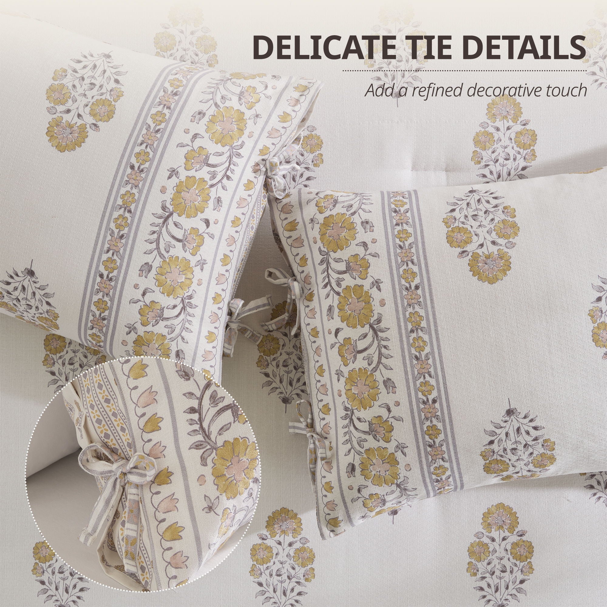 Thalia - King/California King Comforter Set - Blush/Gold