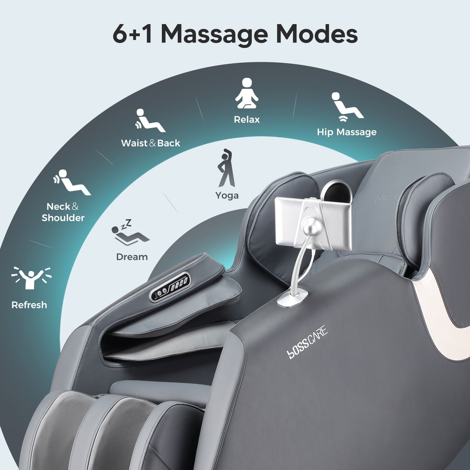 Bosscare - 2023 New Massage Full Body Chairs With Ai Voice, App Control Zero Gravity Shiatsu Recliner Massage Chair