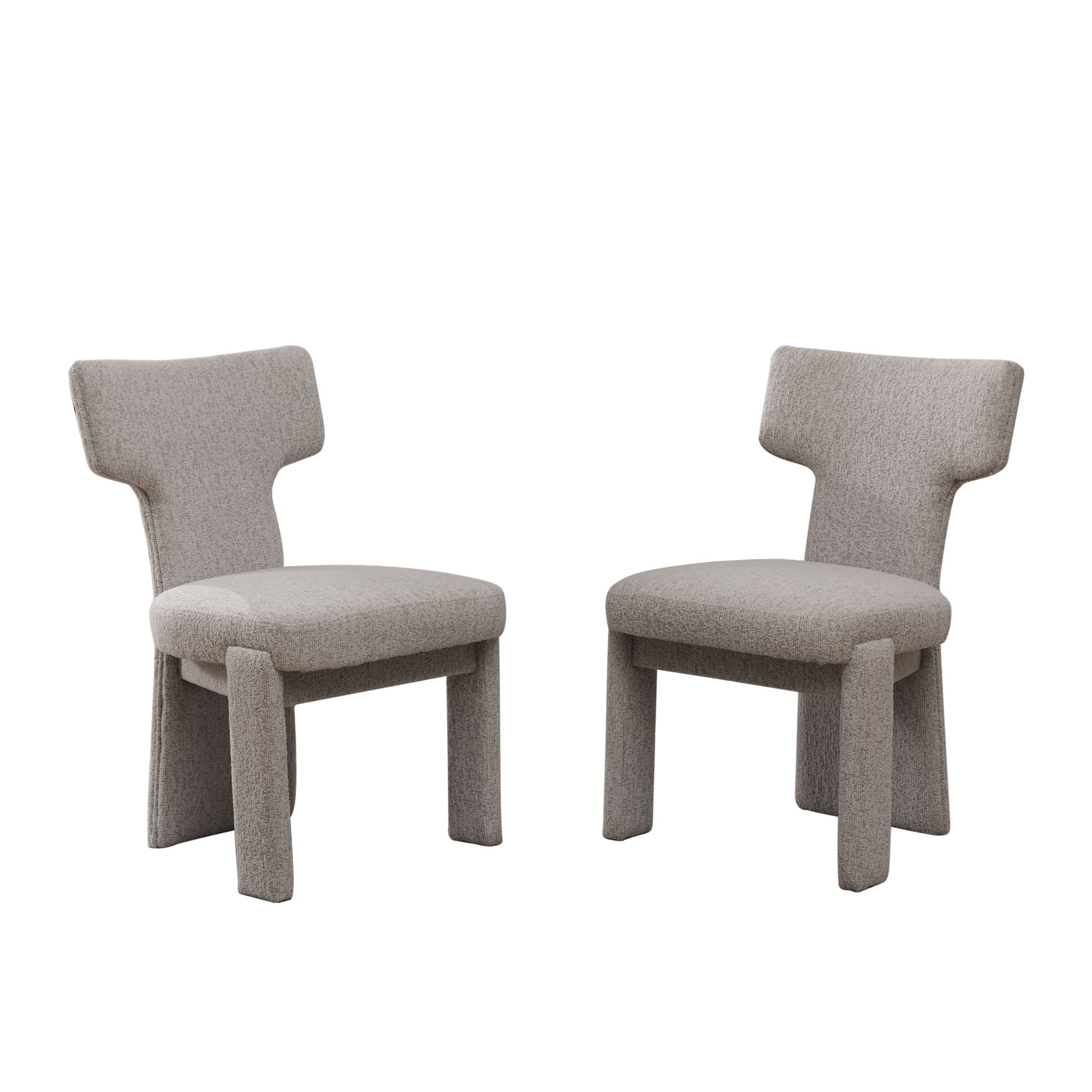 Armless Curved Back Accent Chairs