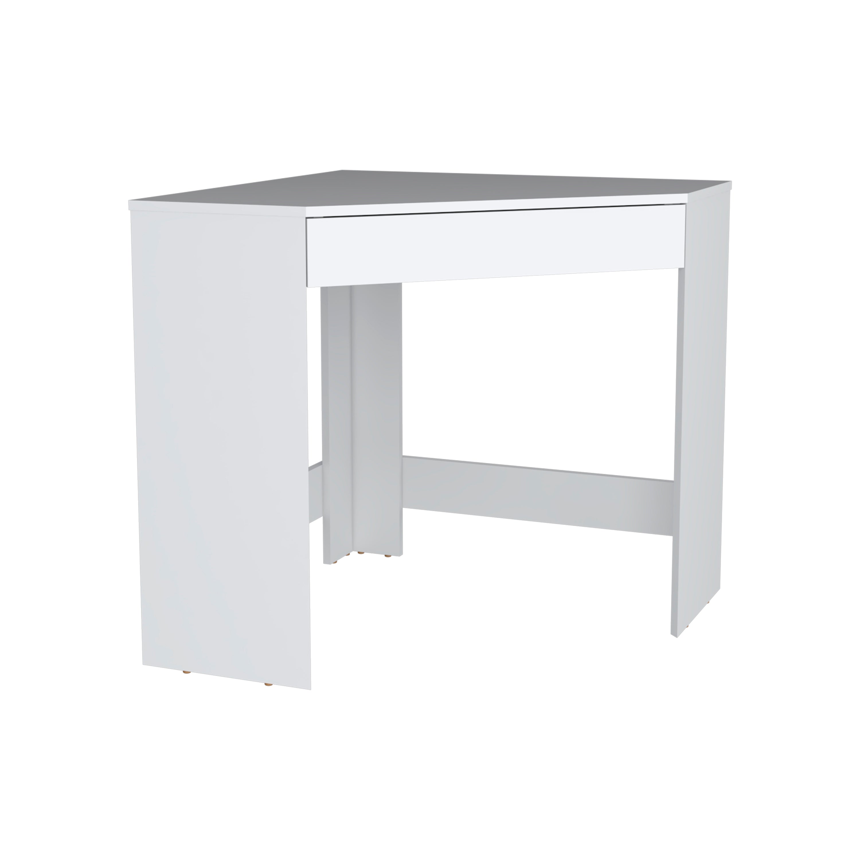 TUHOME Amity Corner Desk with Spacious Drawer and Optimal Workstation