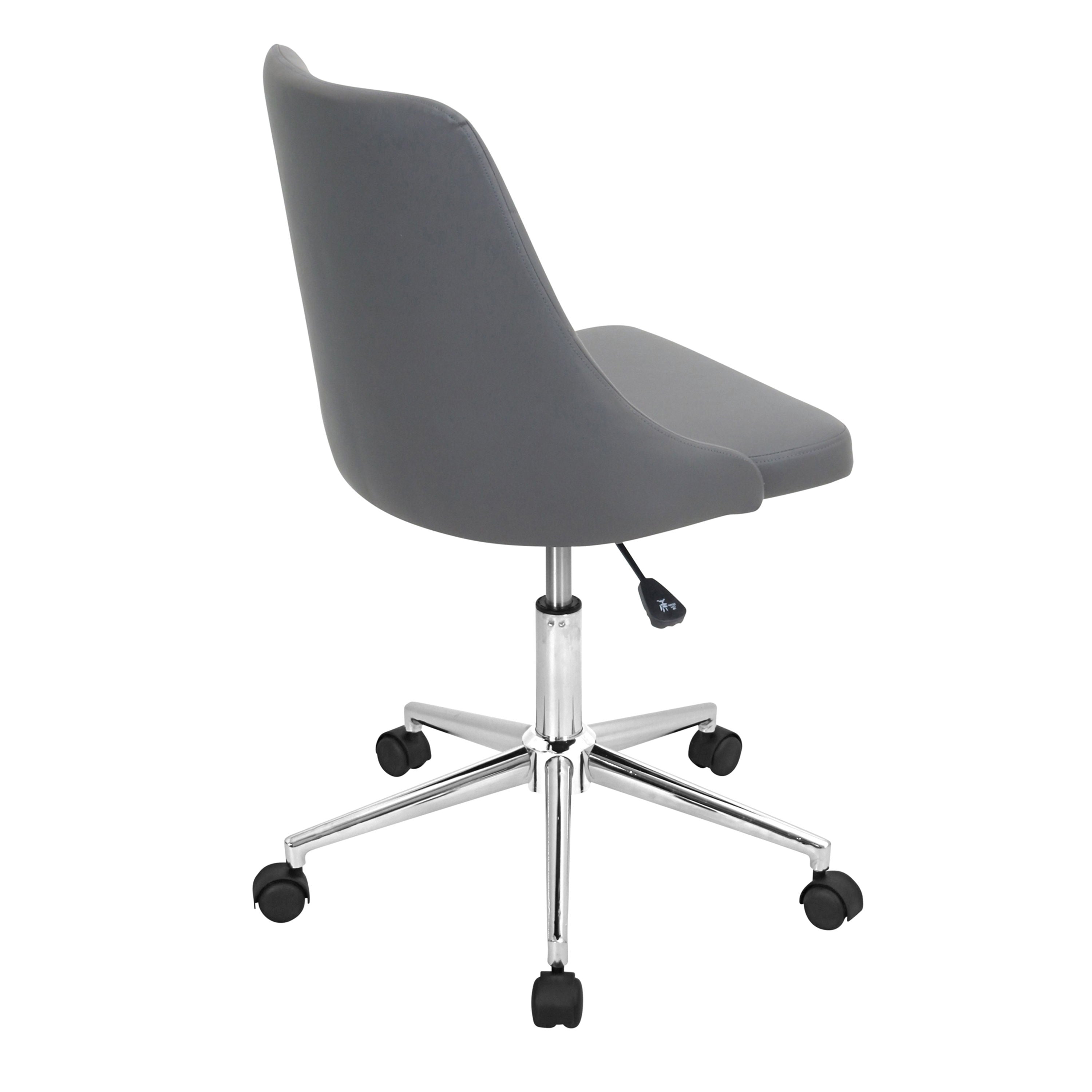 Marche - Contemporary Adjustable Office Chair With Swivel - Gray