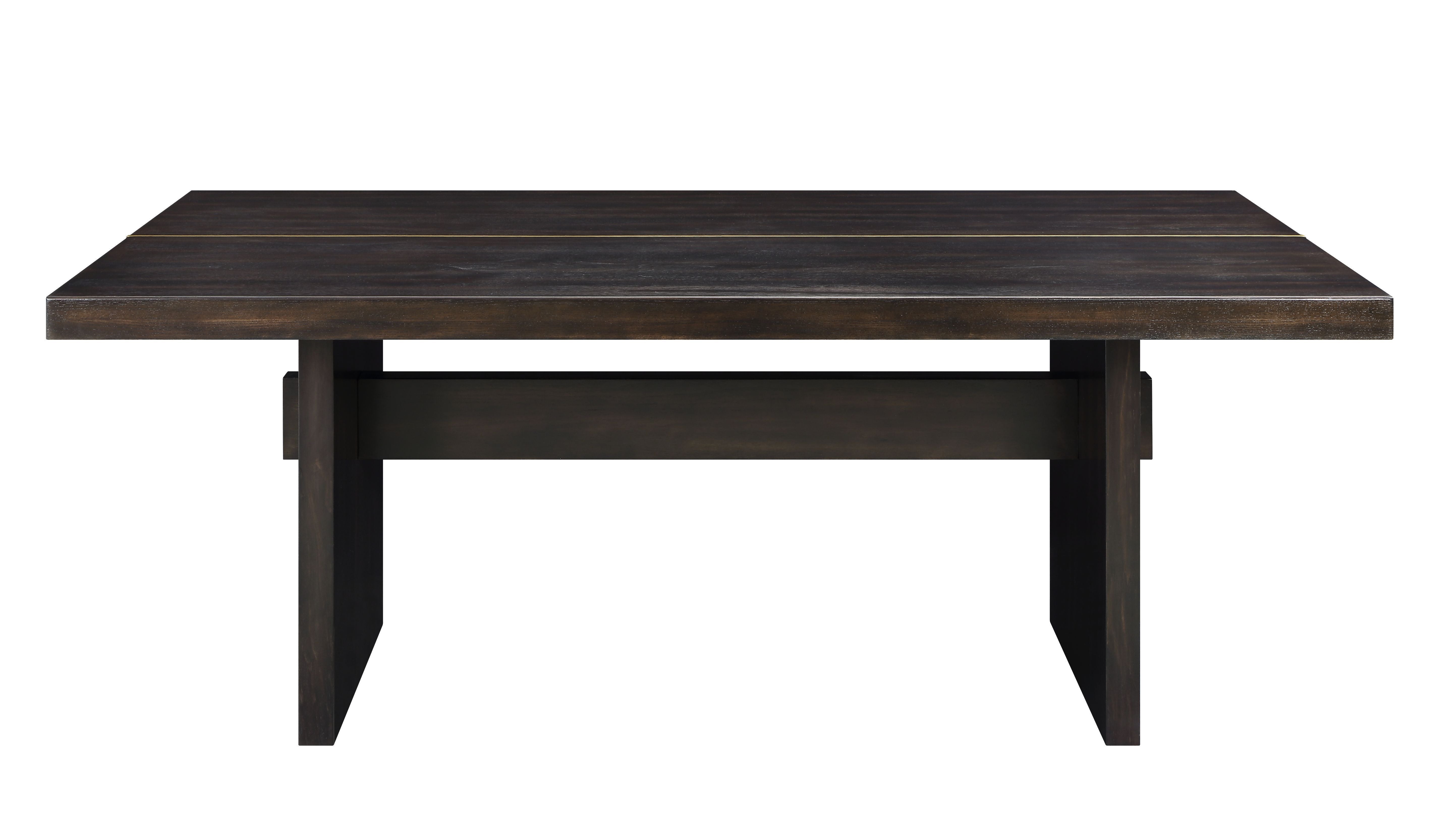 Jaramillo - Rustic Dining Table - Espresso / Gold