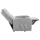 Grey Tufted Power Lift Recliner