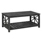 52''W  Handcrafted Coffee Table In Front Of The Sofa Or Loveseat For Living Room(Antique Black Color)